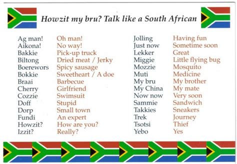 what accent do south africans have